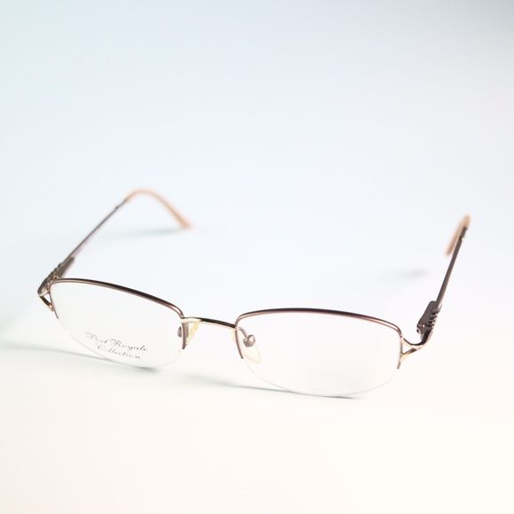 Port Royale Collection Silver Dollar 51-19 135 half rim eyeglasses frame N14 - Picture 1 of 9